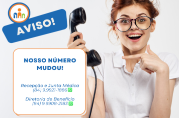 Atenção! O IPREV está com novos números para contato.