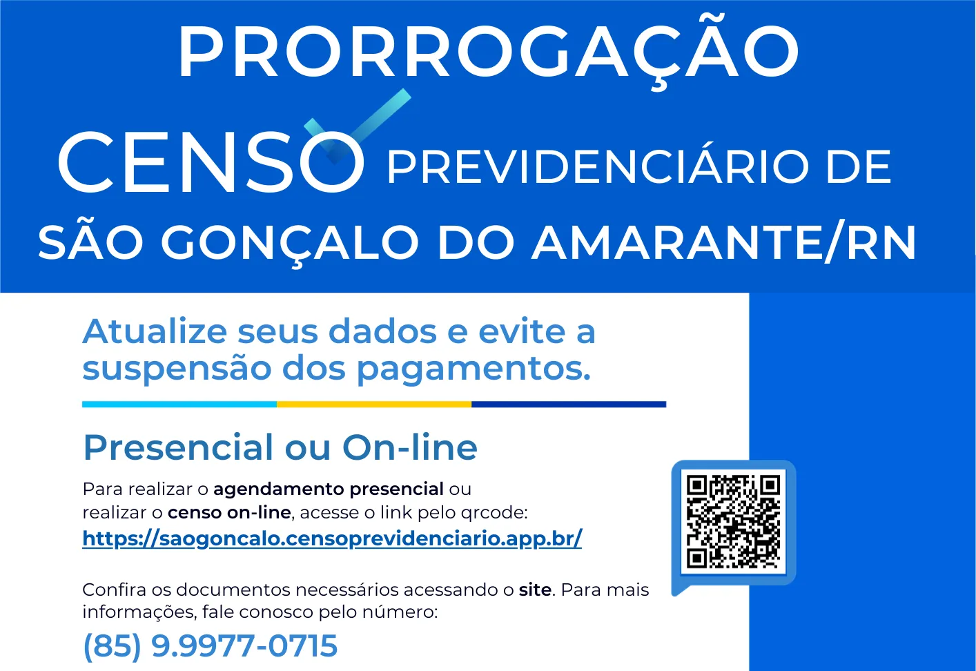 Censo Previdenciário 2026